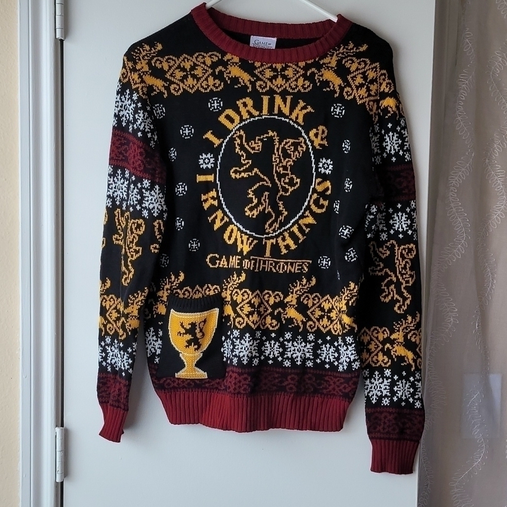 Game of Thornes The Iron Anniversary Sweater Size Small